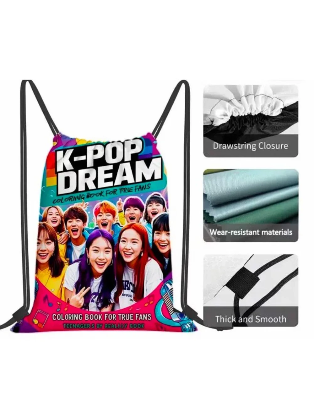 K-Pop Dream Drawstring Backpack